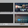 Smart LED TV With 4K Ultra HD Display Showing Movies And Apps In Living Room