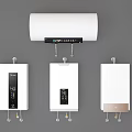 Modern Home Electric Water Heaters With Wall Mounted Design And Digital Control Panels