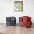 Modern Stool Simple Stool 3d model