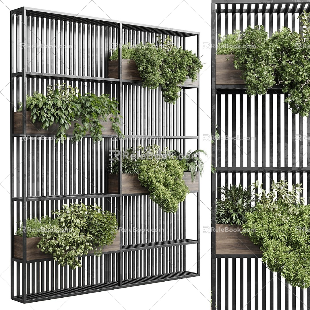 Modern Partition Green Plant Partition Green Plant Wall Plant Wall Partition Wall 3d model