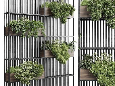 Modern Partition Green Plant Partition Green Plant Wall Plant Wall Partition Wall 3d model