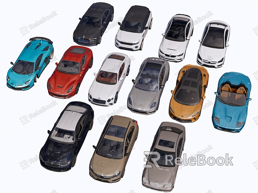 Modern Automobile Combination Vehicle Transportation model