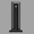 Modern Electric Vehicle Charging Station With White Orange Design And Charging Gun