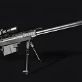 Realistic Sniper Gun 3D Model 3d model