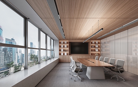 Modern Conference Room 3d model