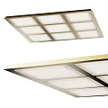 Modern Grid Design Ceiling Light With Metal Frame And Bright Illuminated Panels