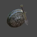Weapons Sword and Shield 3d model