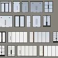 Various Interior Door Styles With Glass Inserts And Different Frame Materials