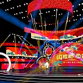 Vibrant Red Stage Design For Shining Youth Program