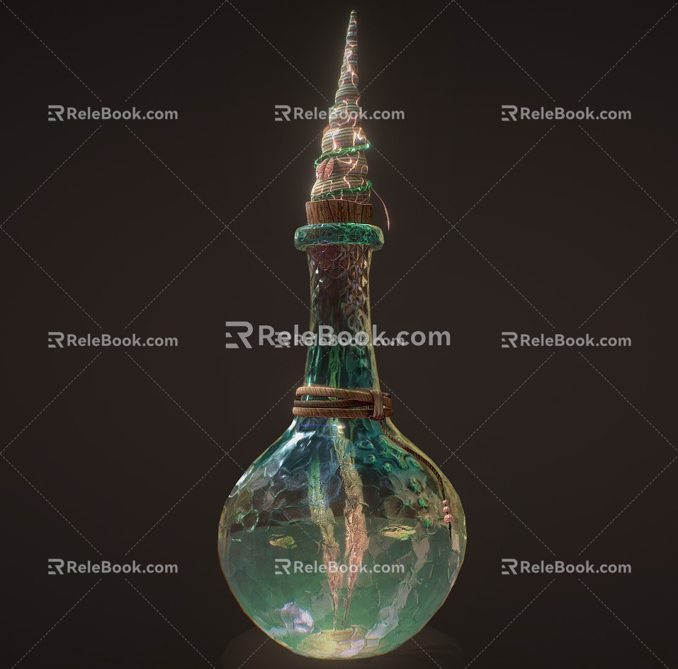 Aquarius Magic Bottle Bottle 3d model