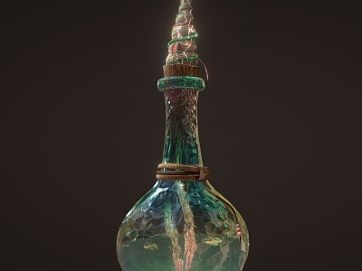 Aquarius Magic Bottle 3d model