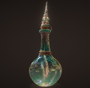 Aquarius Magic Bottle 3d model