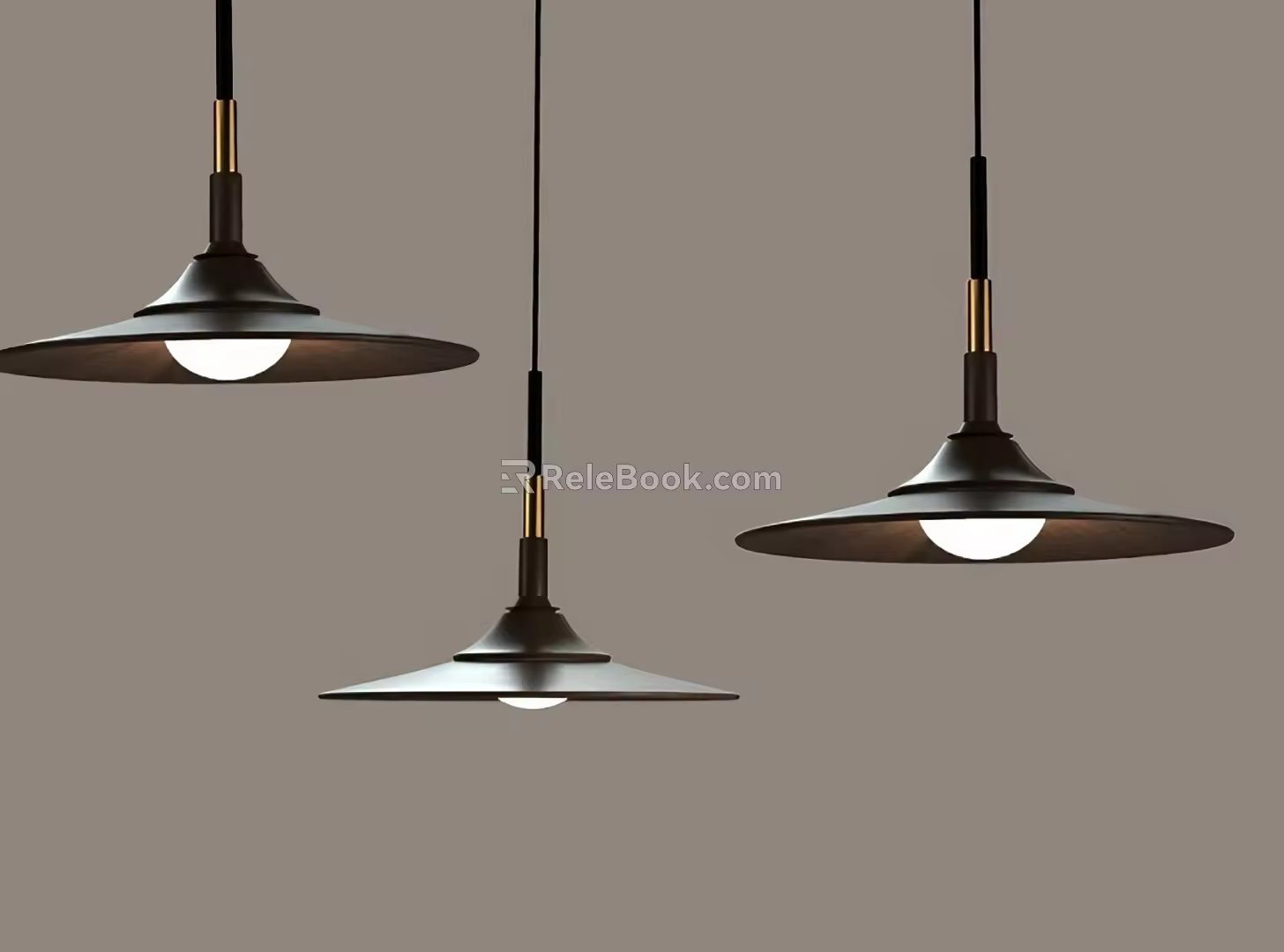 Silent Wind Retro UFO Chandelier 3d model
