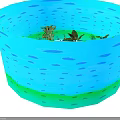 Various Green Plants Collection Including Vines Shrubs And Palm Trees Arranged On White Background