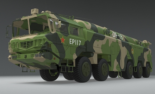 Dongfeng 16 DF16 Dongfeng 16 medium range ballistic missile df16 Dongfeng series missile Dongfeng 16 ballistic missile 3d model