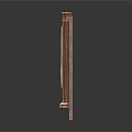 Wooden Carved Panel Cabinet with Intricate Relief Design and Leg Frame Support