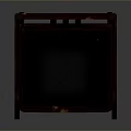 Modern Wooden Frame Dining Chair With Black Leather Seat And Sleek Modern Design