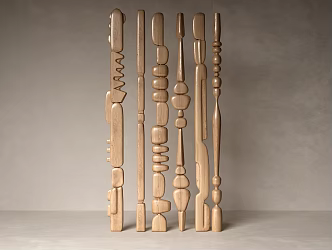 Silent Sculpture, Silent Wood Sculpture 3d model