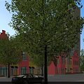 Aerial View Planning of High Rise Apartments Low Rise Houses Green Areas and Waterfront