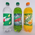 Drinks Coke Fanta 7-Up 3d model