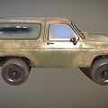 Jeep off-road vehicle military jeep Chevrolet M1009 low face number low model simple model game sub-era film and television level super realistic high precision 3d model