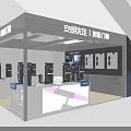 Modern Display Cabinet For Smart Door Locks With Exhibition Booth And Product