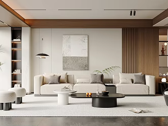 modern living room 3d model