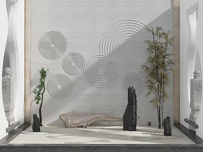 New Chinese landscape sketch 3d model