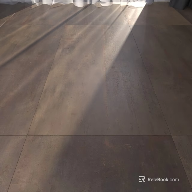 Dark Textured Floor Tiles With Natural Pattern And Light Shadow Effects 3d model 