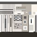 Various Types Of Stylish Air Conditioner Vents In Modern Home Interior