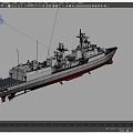 Shenzhen missile destroyer Lvhai class 051B missile destroyer Chinese Navy missile destroyer 167 3d model