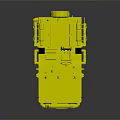 Dark Green Functional Vehicle With Solar Panels And Spare Tire
