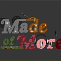 Creative Wall Decor With Colorful 3D Letters And Small Decorative Objects