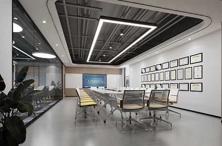 Modern Conference Room 3d model