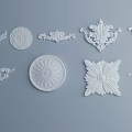 European carved component 3d model