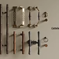 Cattelan Various Stylish Door Handles with Modern Designs and Materials for Home Decor Applications