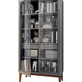 Modern Luxury Glass Display Chest Of Drawers for Storing Books Teaware And Home Decorations