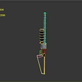 Detailed 3D Model Of Vintage Rifle With Wooden Stock And Metal Barrel