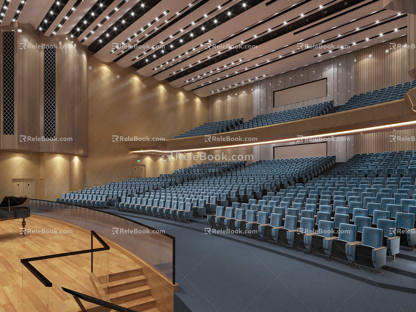 Modern Theatre Grand Theatre Performance Hall 3d model