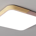 Modern Ceiling Lights with Square Round Shapes and Colorful Borders for Home 3d model