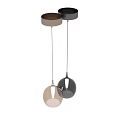 Modern Transparent Globe Ceiling Lights With Metal Frame And Bright Illumination