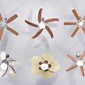 Air Conditioner Fans With Various Designs Unique Blades And Color Options For Home