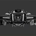 Futuristic Mechanical Robot With Armor Plates Arms Wings And Joints