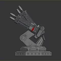 laser tower turret turntable sci-fi tower defense game tower defense sci-fi turret game turret game turret 3d model