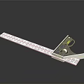 Practical Right Angle Ruler With Scale Marks And Spirit Level For Accurate Measurement Tasks