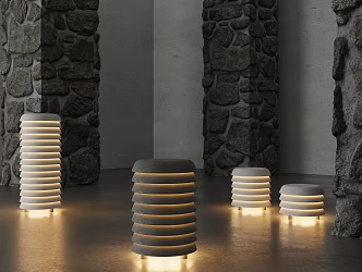 Art Floor Lamp Table Lamp 3d model