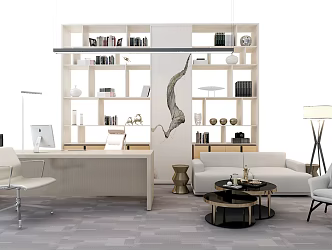 Office Desk and Chair 3d model