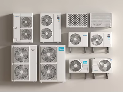 Air conditioning external unit 3d model