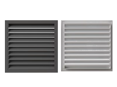 Dark Gray And Light Gray Louvered Panels 3d model Dark Gray And Light Gray Louvered Panels 3d model