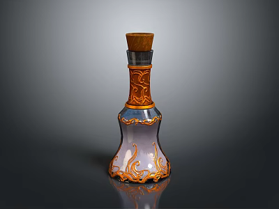 Potion Drug Magic Bottle Blood Bottle Magic Potion Plus Blood Potion Plus Magic Potion Water Energy Bottle 3d model